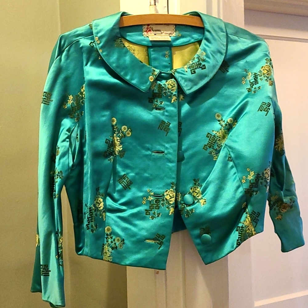Vintage silk Bolero jacket